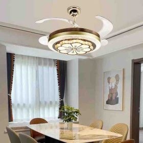   Modern mennyezeti ventilátor LED világítással – Stílus és praktikum egyben