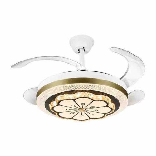 Modern mennyezeti ventilátor LED világítással – Stílus és praktikum egyben