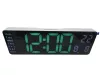 Digitális LED Óra – Fali és Asztali Kivitel, Távirányítóval fehér-zöld