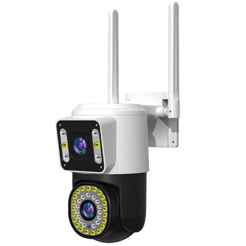 Térfigyelő Kamera Dupla Lencsével Vízálló WiFi ,8MP
