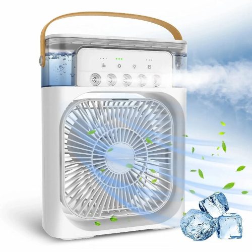 Hordozható Párásító Ventilátor – Frissítő Hűtés Bármilyen Környezetben
