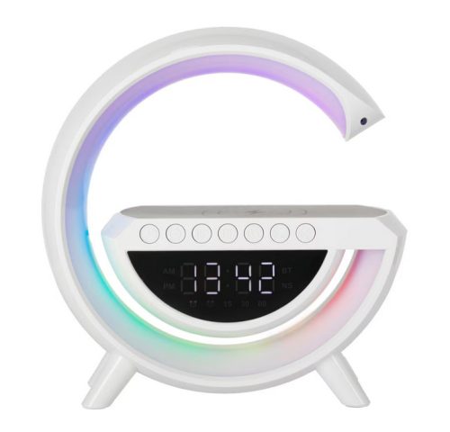 Digitális óra LED fény indukciós töltővel és rádióval
