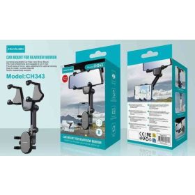   Univerzális autós telefontartó – visszapillantó tükörre rögzíthető