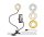 OEM 2 az 1-ben Telefontartó Kör Alakú LED Lámpával – CHR-02