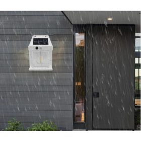   Napelemes Mozgásérzékelős Fali Lámpa – Vízálló és Időjárásálló - Fehér