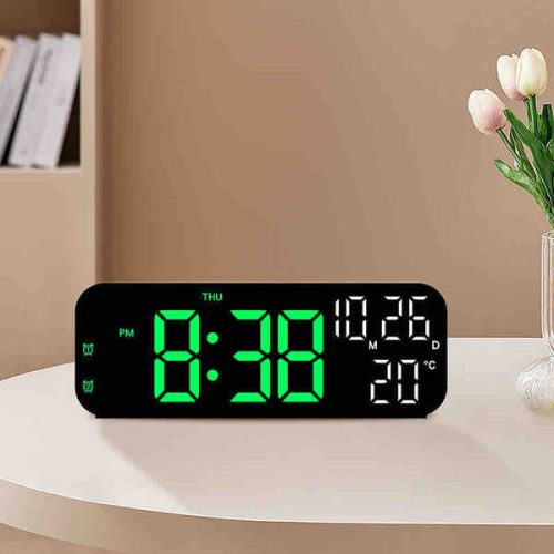 Modern Digitális LED Óra – Pontos Idő és Kifinomult Stílus