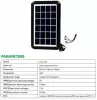 EASY POWER 6V 3.2W hordozható napelem panel – kisfeszültségű eszközök töltéséhez