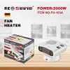  ReSovio FH-103A egy kompakt és hatékony fűtőventilátor
