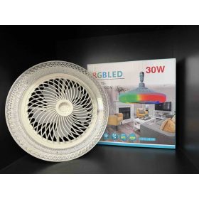 Mennyezeti RGB LED lámpa beépített ventilátorral