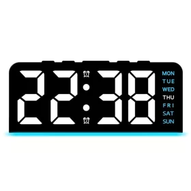 Digitális Ébresztőóra – fekete-kék