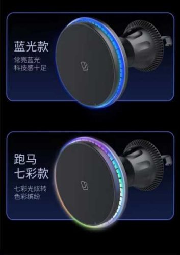 Mágneses autós tartó vezeték nélküli töltés