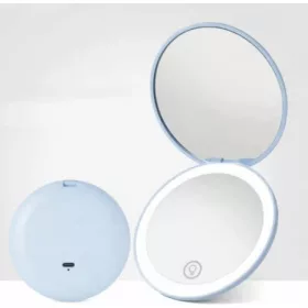 LED‑es Mini Sminktükör-kék