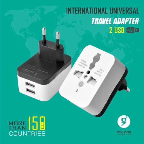 Univerzális csatlakozóadapter utazáshoz