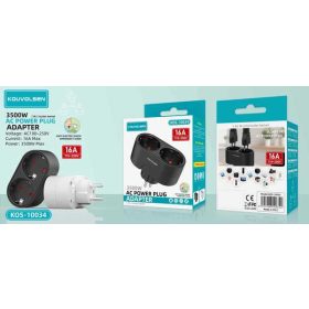  KOUVOLSON 3500W AC Power Plug Adapter – Maximális Teljesítmény, Maximális Biztonság 