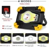 Kültéri LED Reflektor – 10W, USB-ről tölthető, IP65 vízálló, 4 világítási mód