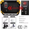 Kültéri LED Reflektor – 10W, USB-ről tölthető, IP65 vízálló, 4 világítási mód