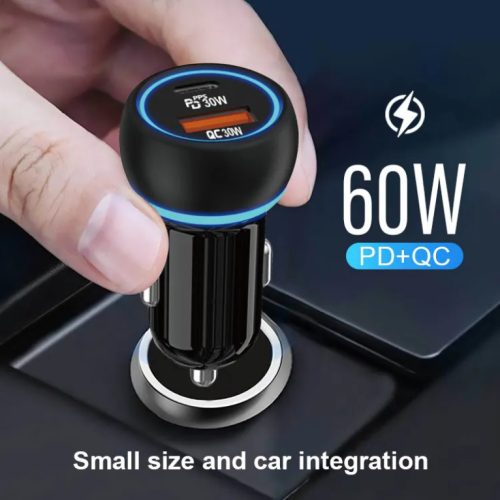PD30W + QC30W Autós Töltő