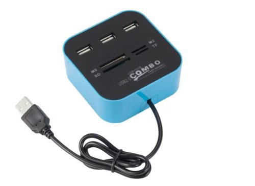 JINGONG KOS-9018 – USB 2.0 HUB és Kártyaolvasó egyben