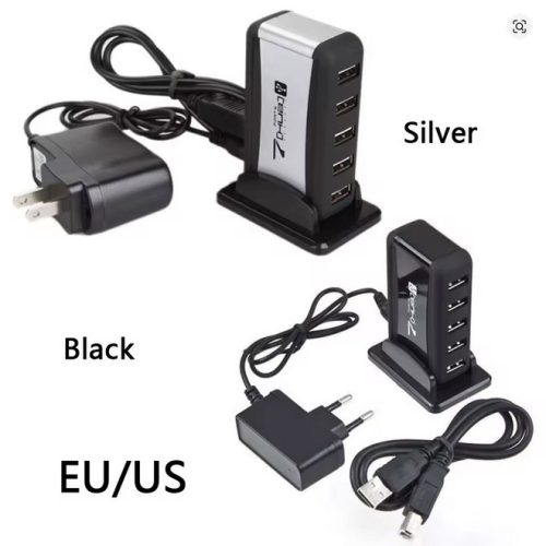 JINGONG KOS-9019 – 7 portos USB 2.0 HUB külső táppal