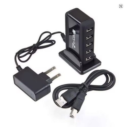 JINGONG KOS-9019 – 7 portos USB 2.0 HUB külső táppal