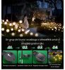 Napelemes Hajlítható Szárú Kerti Fényszirmok – 8 LED-es Díszvilágítás 2db