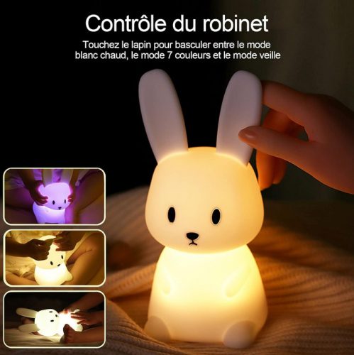 Nyuszi Éjjeli Lámpa – Gyengéd fény a nyugodt éjszakákért