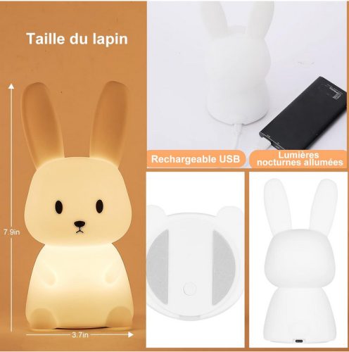 Nyuszi Éjjeli Lámpa – Gyengéd fény a nyugodt éjszakákért