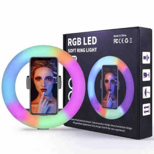 RGB LED Szelfi Lámpa – Színes Világítás Fotózáshoz és Videózáshoz
