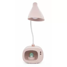   Vintage TV Asztali LED Lámpa – Egyedi design és hangulatos megvilágítás-rózsaszín