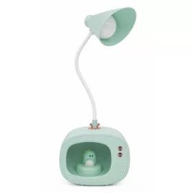   Vintage TV Asztali LED Lámpa – Egyedi design és hangulatos megvilágítás-zöld