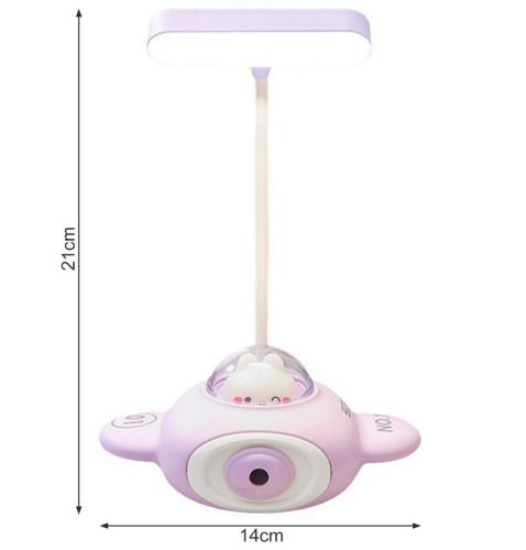 Elektromos ceruzahegyező és asztali lámpa - Lila