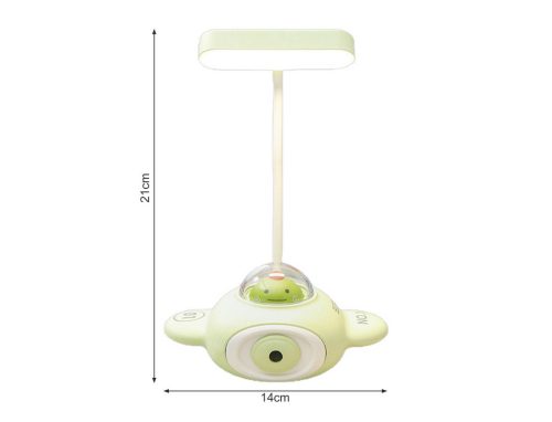 Elektromos ceruzahegyező és asztali lámpa - Zöld