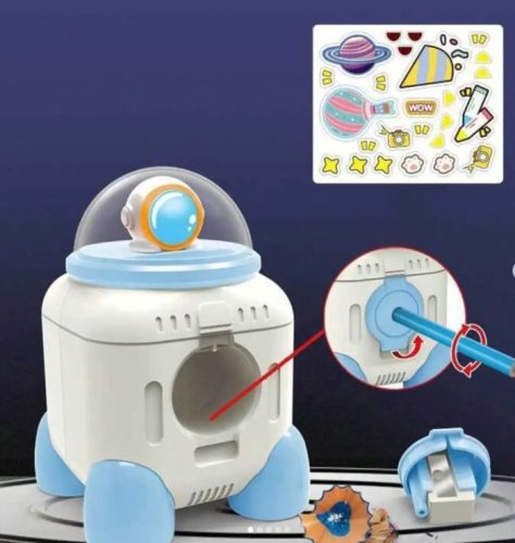 UFO Asztali Lámpa + Ceruzahegyező + Tolltartó-fehér