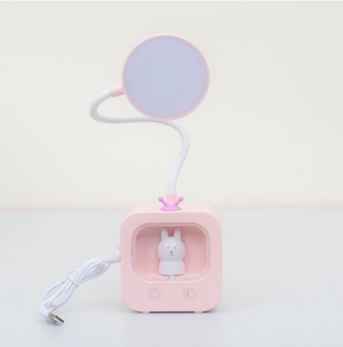 Rózsaszín Nyuszis Asztali Lámpa