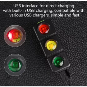   LED Kerékpárlámpa – USB tölthető, 7 világítási mód, vízálló