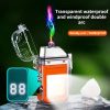  Vízálló és Szélálló Dupla Elektromos Íves Öngyújtó – Modern Technológia és Praktikus Használat
