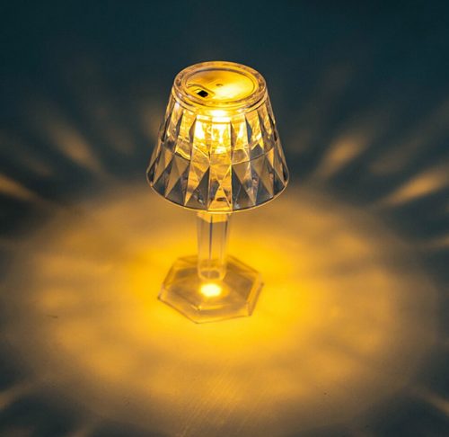 Kristályhatású Asztali Lámpa – Varázslatos fényjáték otthonába - 12 db