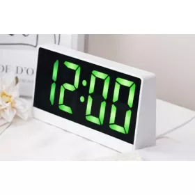 Digitális LED Óra -fehér-zöld