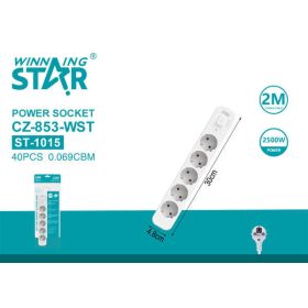 Winning Star hosszabító 5 aljazattal 2 méter 