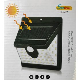 Napelemes Mozgásérzékelős Fali Lámpa