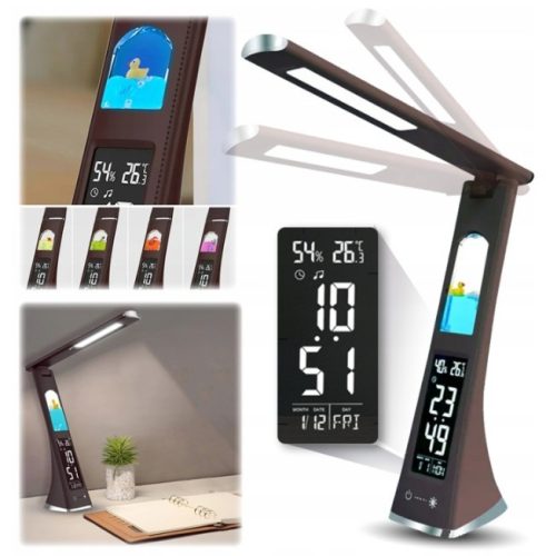 Asztali LED Lámpa-barna