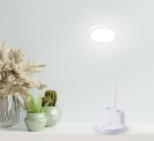 Fehér Multifunkciós Asztali Lámpa Ceruzatartóval