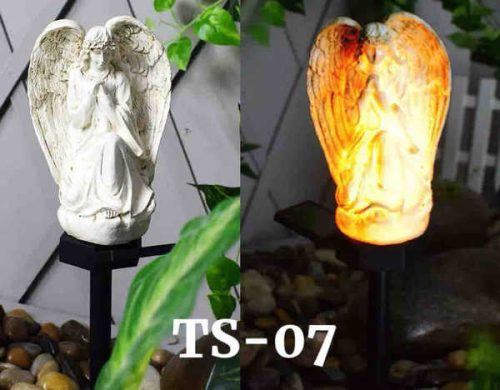 Világító Angyal Dekoráció – Elegáns Kerti Dísz, Nappali és Esti Fényekkel