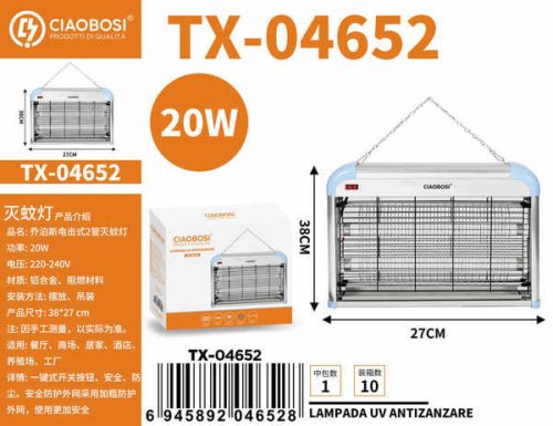 A CIAOBOSI TX-04652 egy UV szúnyoglámpa