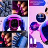 UV/LED Körömlámpa - OMBRE D9 SHINY LILA, 150W