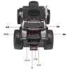 Traktor alakú vezeték nélküli Bluetooth hangszóró-fekete