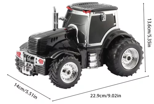 Traktor alakú vezeték nélküli Bluetooth hangszóró-fekete