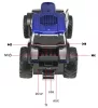 Traktor alakú vezeték nélküli Bluetooth hangszóró-kék