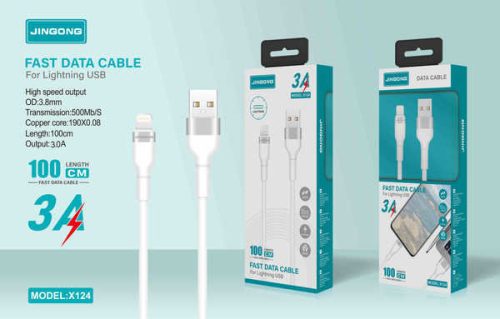 JINGONG X124 Gyors Adatkábel – Stabil és gyors energiaátvitel