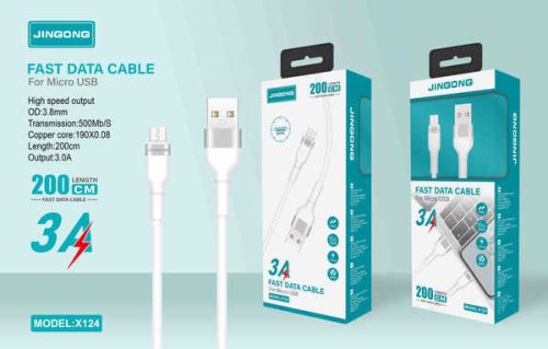 Gyors Micro USB adatkábel – JINGGONG X124 